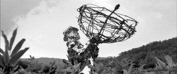 Movie still from “Arcade Fire - Reflektor” (2013), directed by Anton Corbijn – Medium shot, Low angle