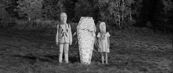 Movie still from “Arcade Fire - Reflektor” (2013), directed by Anton Corbijn – Wide shot, Low angle