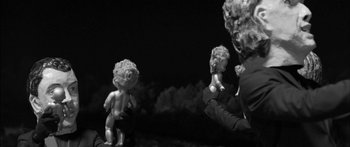 Movie still from “Arcade Fire - Reflektor” (2013), directed by Anton Corbijn – Extreme Close Up shot, Low angle