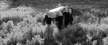 Movie still from “Arcade Fire - Reflektor” (2013), directed by Anton Corbijn – Wide shot, High angle