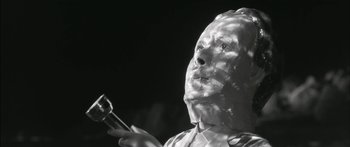 Movie still from “Arcade Fire - Reflektor” (2013), directed by Anton Corbijn – Extreme Close Up shot, Low angle
