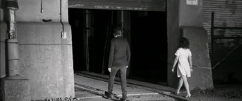 Movie still from “Arcade Fire - Reflektor” (2013), directed by Anton Corbijn – Wide shot, Low angle