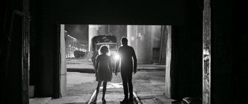 Movie still from “Arcade Fire - Reflektor” (2013), directed by Anton Corbijn – Wide shot, Low angle