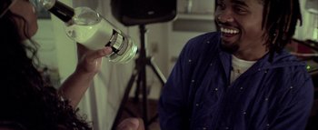 Movie still from “David Heartbreak - Acid Youths” (2013), directed by Ryan Staake – Extreme Close Up shot, Over the shoulder angle