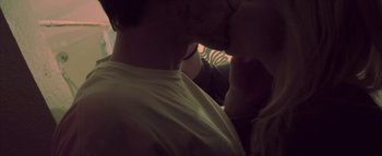 Movie still from “David Heartbreak - Acid Youths” (2013), directed by Ryan Staake – Extreme Close Up shot, Over the shoulder angle