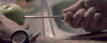 Movie still from “David Heartbreak - Acid Youths” (2013), directed by Ryan Staake – Extreme Close Up shot, High angle