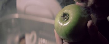 Movie still from “David Heartbreak - Acid Youths” (2013), directed by Ryan Staake – Extreme Close Up shot, Overhead angle