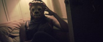 Movie still from “David Heartbreak - Acid Youths” (2013), directed by Ryan Staake – Extreme Close Up shot, Low angle