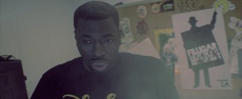 Movie still from “David Heartbreak - Acid Youths” (2013), directed by Ryan Staake – Close Up shot, High angle