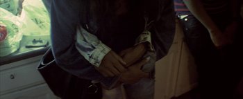 Movie still from “David Heartbreak - Acid Youths” (2013), directed by Ryan Staake – Extreme Close Up shot, Overhead angle