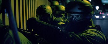 Movie still from “David Heartbreak - Acid Youths” (2013), directed by Ryan Staake – Extreme Close Up shot, Low angle