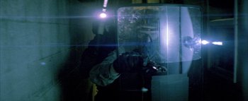 Movie still from “David Heartbreak - Acid Youths” (2013), directed by Ryan Staake – Extreme Close Up shot, Low angle