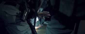 Movie still from “David Heartbreak - Acid Youths” (2013), directed by Ryan Staake – Extreme Close Up shot, Overhead angle