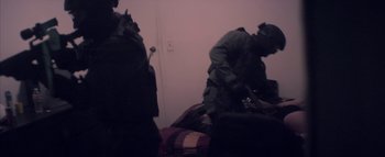 Movie still from “David Heartbreak - Acid Youths” (2013), directed by Ryan Staake – Medium shot, Low angle