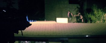 Movie still from “David Heartbreak - Acid Youths” (2013), directed by Ryan Staake – Extreme Close Up shot, High angle