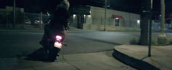Movie still from “David Heartbreak - Acid Youths” (2013), directed by Ryan Staake – Wide shot, High angle
