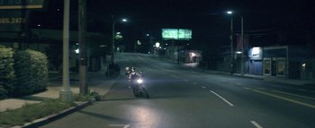 Movie still from “David Heartbreak - Acid Youths” (2013), directed by Ryan Staake – Extreme Wide shot, High angle