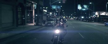 Movie still from “David Heartbreak - Acid Youths” (2013), directed by Ryan Staake – Wide shot, High angle