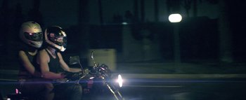 Movie still from “David Heartbreak - Acid Youths” (2013), directed by Ryan Staake – Medium shot, Low angle