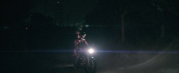 Movie still from “David Heartbreak - Acid Youths” (2013), directed by Ryan Staake – Wide shot, Low angle