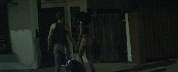 Movie still from “David Heartbreak - Acid Youths” (2013), directed by Ryan Staake – Medium shot, Over the shoulder angle