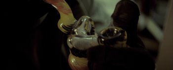 Movie still from “David Heartbreak - Acid Youths” (2013), directed by Ryan Staake – Extreme Close Up shot, Overhead angle