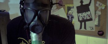 Movie still from “David Heartbreak - Acid Youths” (2013), directed by Ryan Staake – Extreme Close Up shot, Low angle