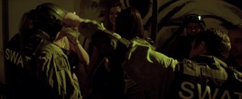 Movie still from “David Heartbreak - Acid Youths” (2013), directed by Ryan Staake – Medium shot, Low angle