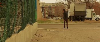 Movie still from “Youth Lagoon - Mute” (2013), directed by Tyler T. Williams – Wide shot, Low angle