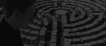 Movie still from “The xx - Fiction” (2013), directed by Young Replicant – Extreme Wide shot, Overhead angle