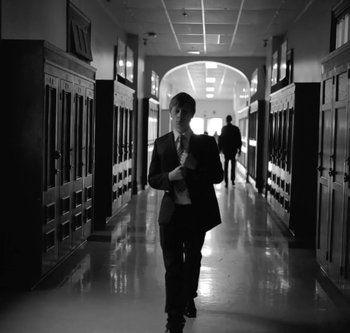 Movie still from “Indochine - College Boy” (2013), directed by Xavier Dolan – Wide shot, Low angle
