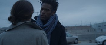 Movie still from “Bonobo - First Fires” (2013), directed by Young Replicant – Close Up shot, Over the shoulder angle