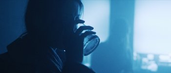 Movie still from “Bonobo - First Fires” (2013), directed by Young Replicant – Extreme Close Up shot, Over the shoulder angle