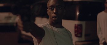 Movie still from “Gesaffelstein - Hate or Glory” (2013), directed by Manu Cossu – Close Up shot, Low angle