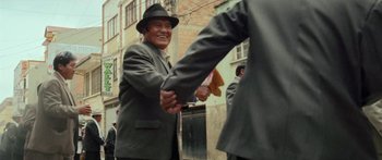 Movie still from “Landshapes - In Limbo” (2013), directed by Ian Pons Jewell – Medium shot, Over the shoulder angle