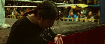 Movie still from “Landshapes - In Limbo” (2013), directed by Ian Pons Jewell – Medium shot, Low angle