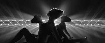 Movie still from “Justin Timberlake - Suit & Tie” (2013), directed by David Fincher – Medium shot, Low angle