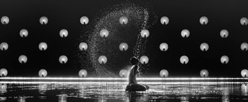 Movie still from “Justin Timberlake - Suit & Tie” (2013), directed by David Fincher – Extreme Wide shot, Low angle