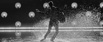 Movie still from “Justin Timberlake - Suit & Tie” (2013), directed by David Fincher – Wide shot, Low angle