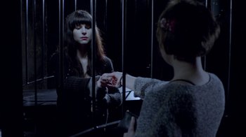 Movie still from “The Killers - Here With Me” (2012), directed by Tim Burton – Medium shot, High angle