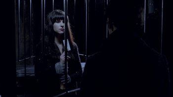 Movie still from “The Killers - Here With Me” (2012), directed by Tim Burton – Medium shot, Over the shoulder angle