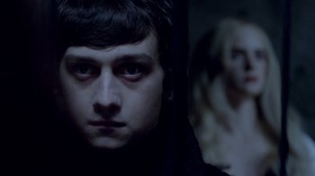 Movie still from “The Killers - Here With Me” (2012), directed by Tim Burton – Close Up shot, Over the shoulder angle