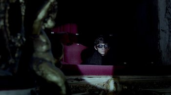 Movie still from “The Killers - Here With Me” (2012), directed by Tim Burton – Medium shot, Over the shoulder angle