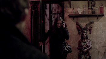 Movie still from “The Killers - Here With Me” (2012), directed by Tim Burton – Medium shot, Over the shoulder angle