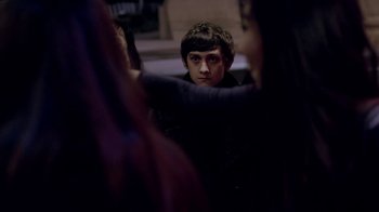 Movie still from “The Killers - Here With Me” (2012), directed by Tim Burton – Close Up shot, Over the shoulder angle