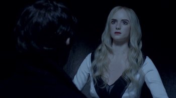 Movie still from “The Killers - Here With Me” (2012), directed by Tim Burton – Close Up shot, Over the shoulder angle