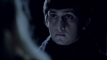 Movie still from “The Killers - Here With Me” (2012), directed by Tim Burton – Close Up shot, Over the shoulder angle