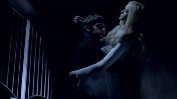 Movie still from “The Killers - Here With Me” (2012), directed by Tim Burton – Medium shot, Low angle