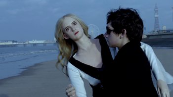 Movie still from “The Killers - Here With Me” (2012), directed by Tim Burton – Medium shot, Over the shoulder angle