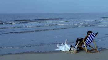 Movie still from “The Killers - Here With Me” (2012), directed by Tim Burton – Extreme Wide shot, High angle